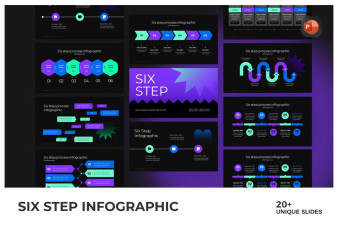6 Steps infographics PowerPoint Template